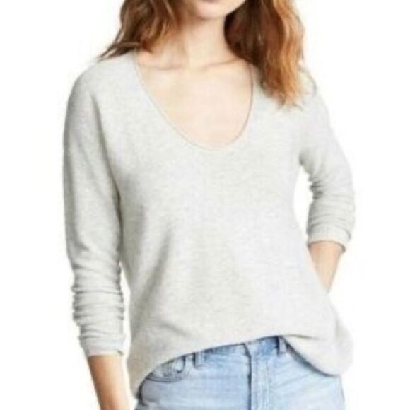 MADEWELL Kimball Pullover Sweater Light Gray - Picture 1 of 8